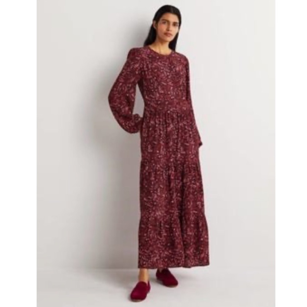 BODEN: Crew Neck Maxi Tier Dress (NWOT)